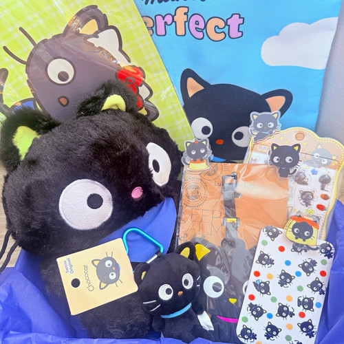 Chococat black cat plush - black,